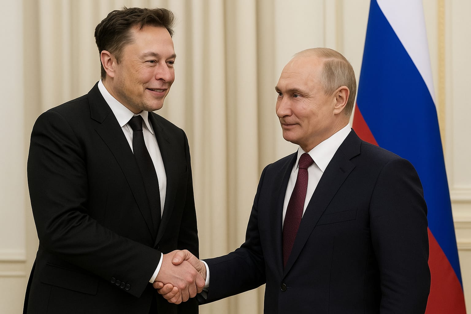 Elon Musk is intimate with Vladimir Putin