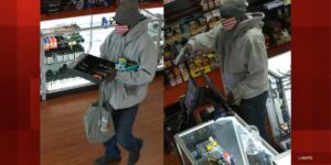 Las Vegas police seek man accused of armed robbery