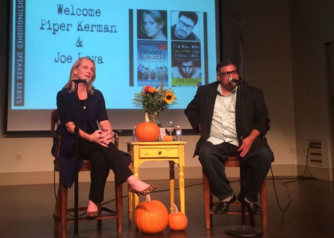Joe Loya and Piper Kerman, author of 
