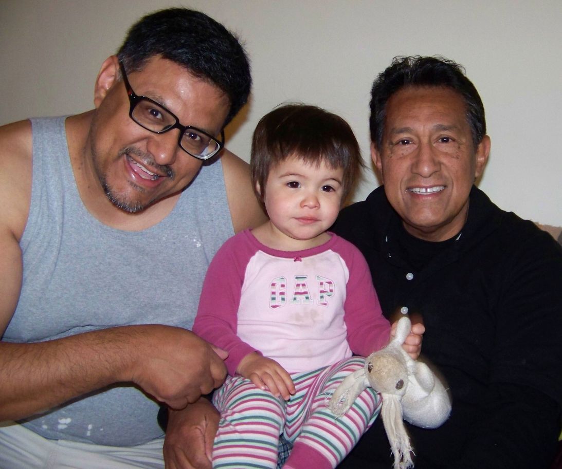 Joe Loya with his daughter Matilde and his father, Joe Loya Sr., in the mid-2000s.