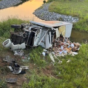 Here are a few options:

Hwy. 641 Reopens Following Semi-Truck Bridge Crash
Semi-Truck Accident Closes Hwy. 641, Now Reopened
Hwy. 641 Clear After Semi-Truck Bridge Incident