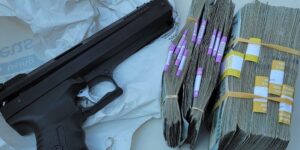 Man arrested for stealing $72,000 from a bank using a pellet pistol