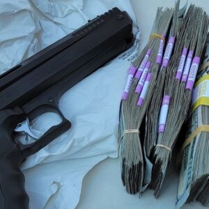 Man arrested for stealing $72,000 from a bank using a pellet pistol
